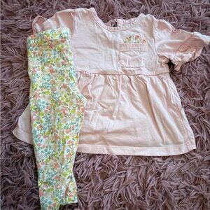 Carter's Pink Floral Pajama Set
